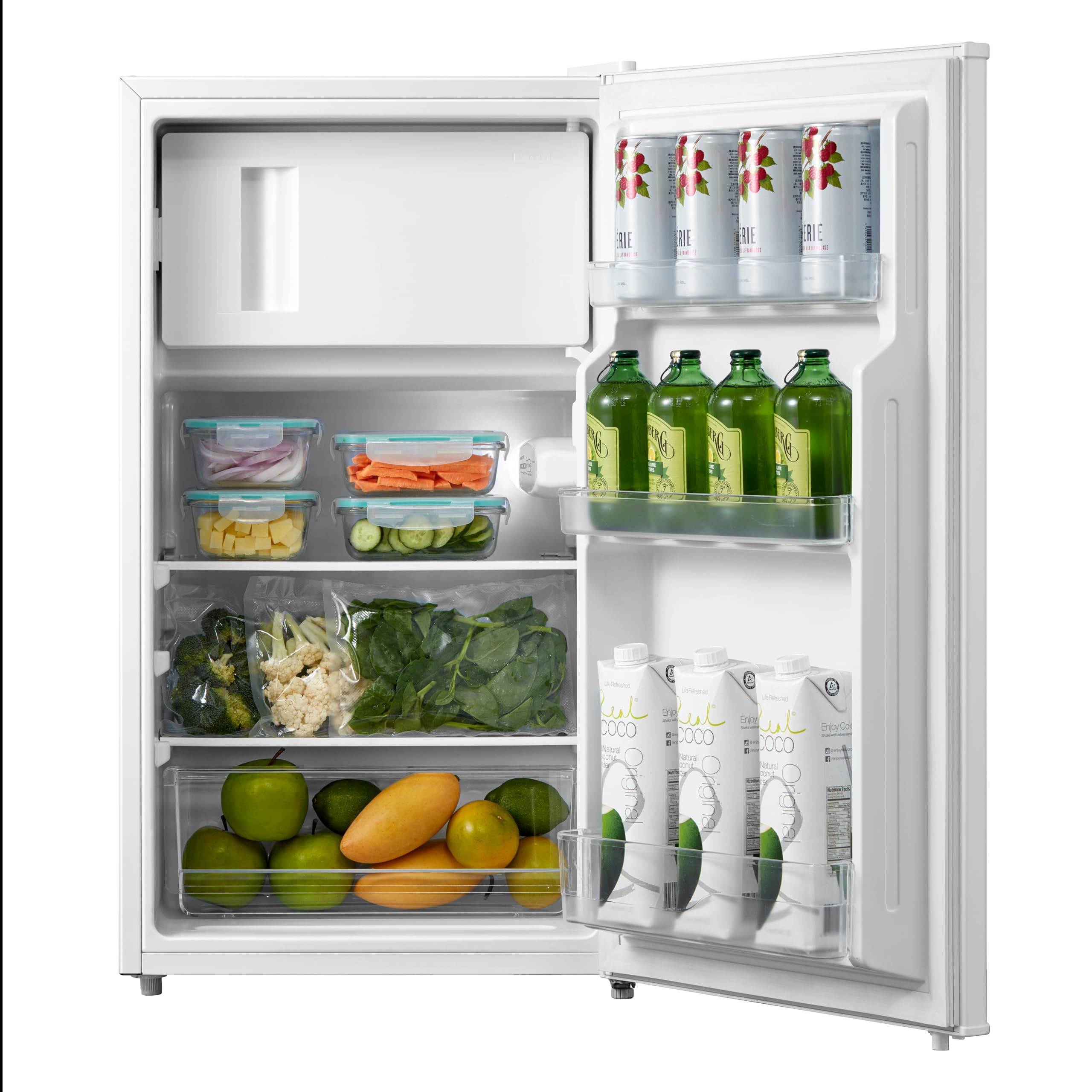 COMFEE' RCD80WH3UK(E) 80L Under Counter Fridge with 4 Star Ice Box